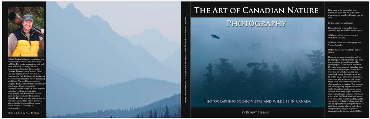 The Art of Canadian Nature Photography cover deisgn by Robert Berdan ©